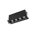 WAC Lighting Multi Stealth Multi Stealth Downlight Trim 4 Cell Narrow Flood Beam 2700k 90cri In Black/black