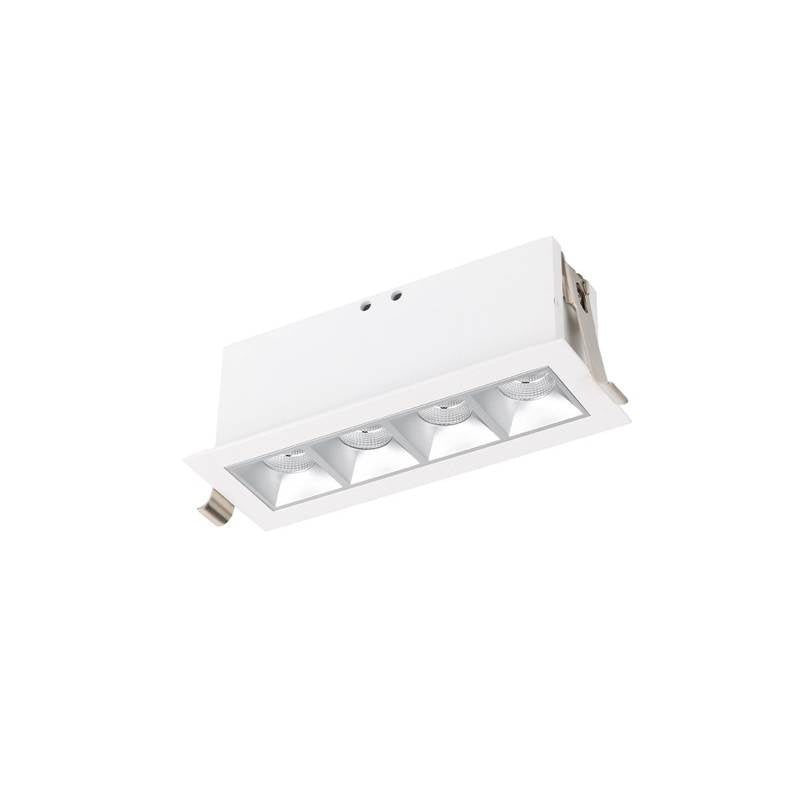 WAC Lighting Multi Stealth Multi Stealth Downlight Trim 4 Cell Spot Beam 4000k 90cri In Black/black