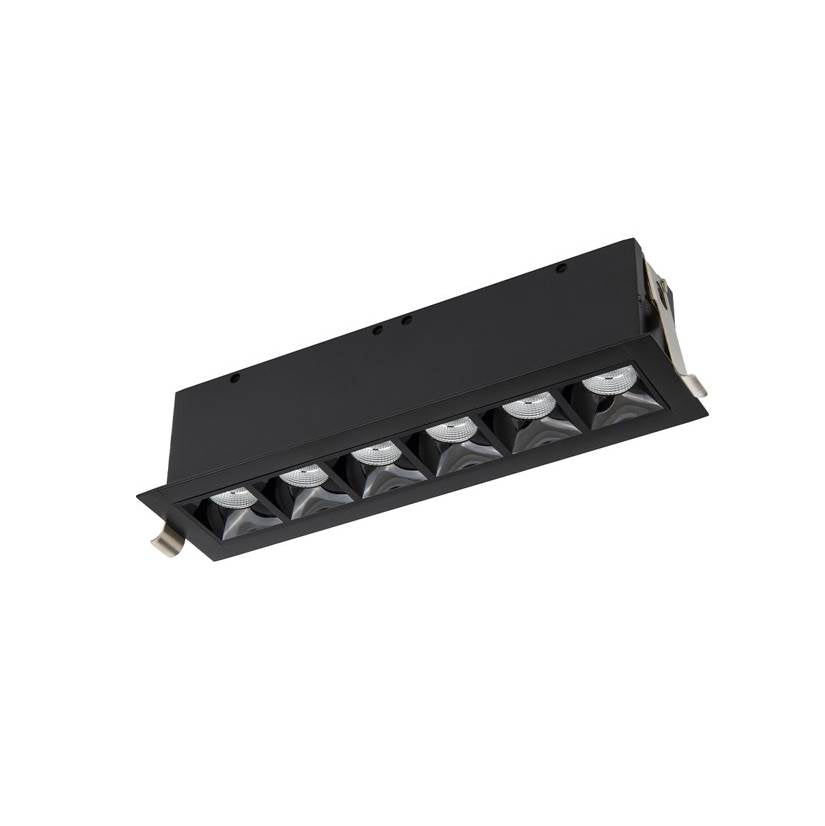 WAC Lighting Multi Stealth Multi Stealth Downlight Trim 6 Cell Narrow Flood Beam 2700k 90cri In Black/black