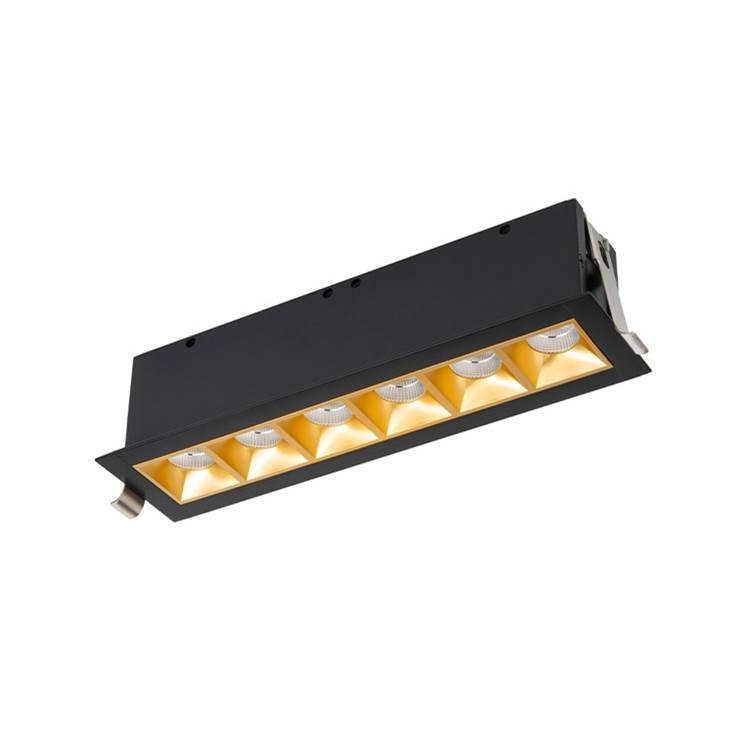 WAC Lighting Multi Stealth Multi Stealth Downlight Trim 6 Cell Flood Beam 4000k 90cri In Black/black
