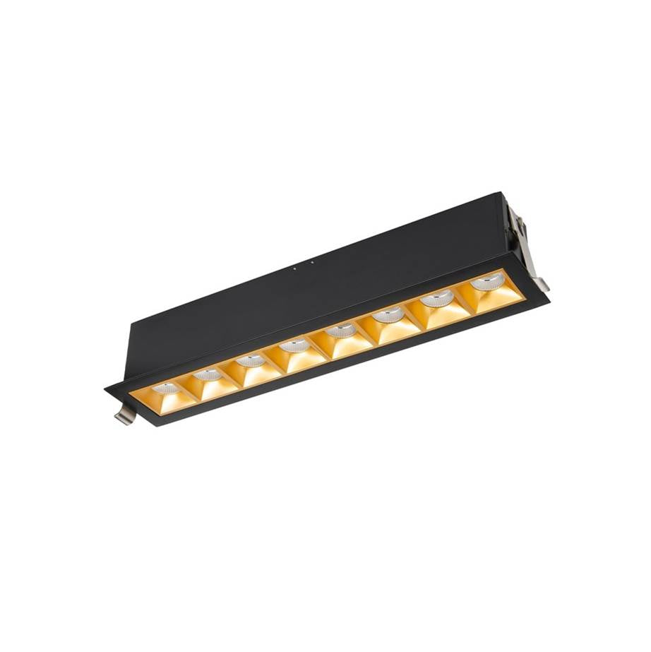 WAC Lighting Multi Stealth Multi Stealth Downlight Trim 8 Cell Flood Beam 3500k 90cri In Black/black