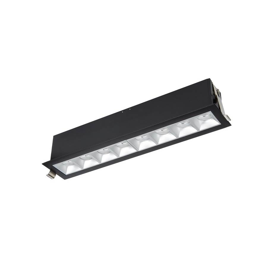 WAC Lighting Multi Stealth Multi Stealth Downlight Trim 8 Cell Narrow Flood Beam 3500k 90cri In Black/black