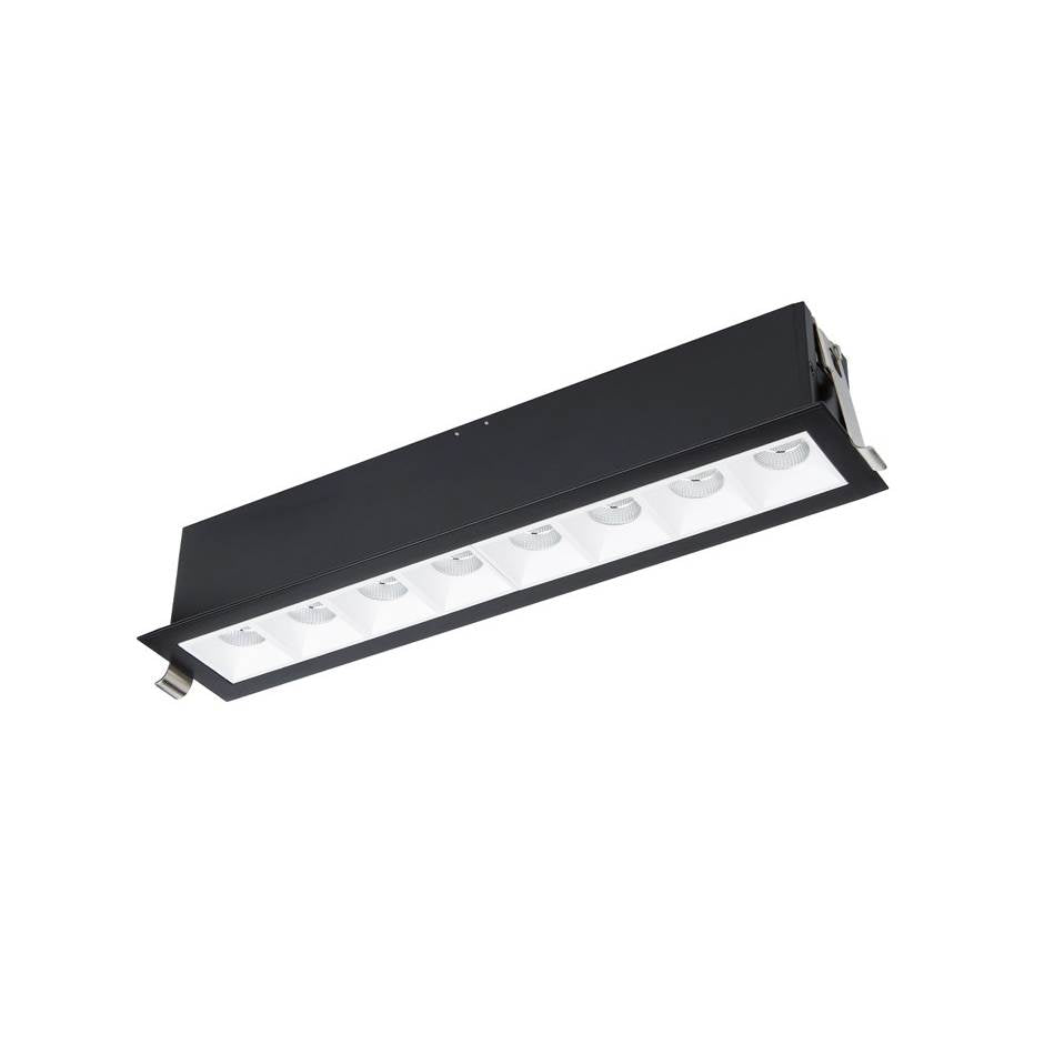 WAC Lighting Multi Stealth Multi Stealth Downlight Trim 8 Cell Spot Beam 4000k 90cri In Black/black