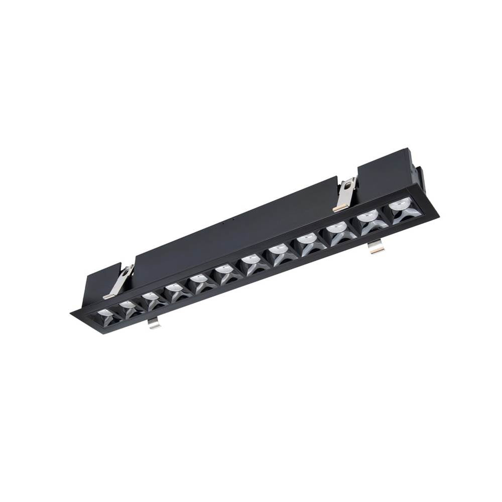 WAC Lighting Multi Stealth Multi Stealth Downlight Trim 12 Cell Narrow Flood Beam 3500k 90cri In Black/black