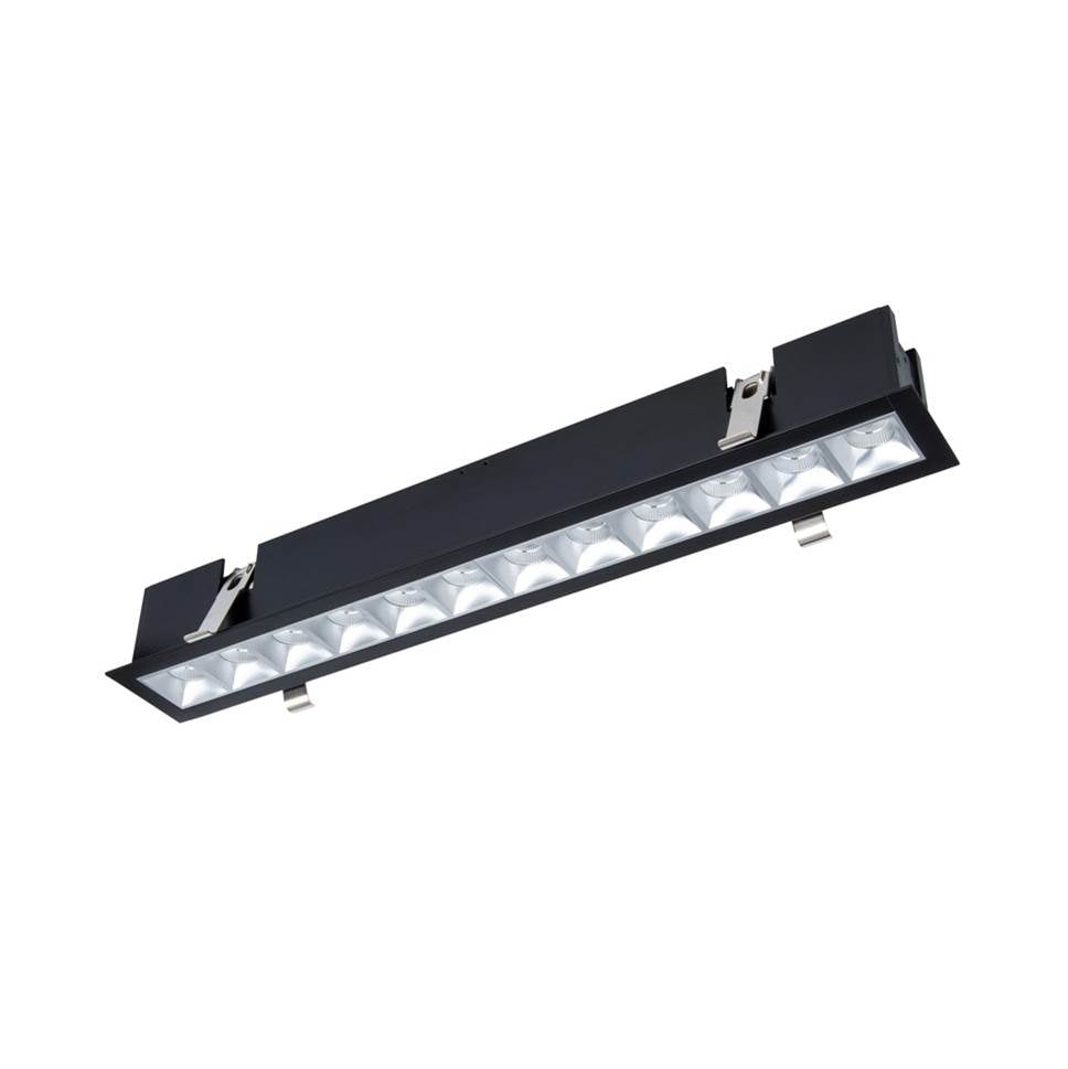 WAC Lighting Multi Stealth Multi Stealth Downlight Trim 12 Cell Flood Beam 3500k 90cri In Black/black