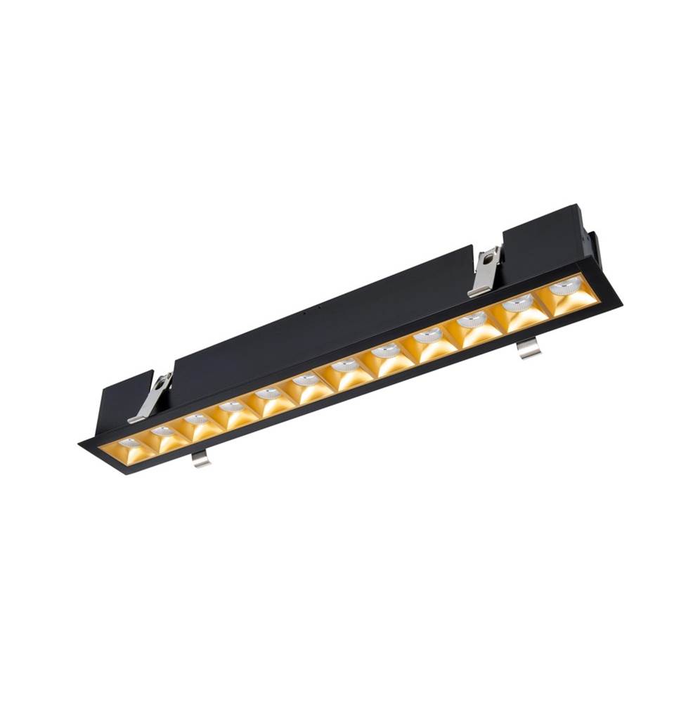 WAC Lighting Multi Stealth Multi Stealth Downlight Trim 12 Cell Spot Beam 2700k 90cri In Black/black
