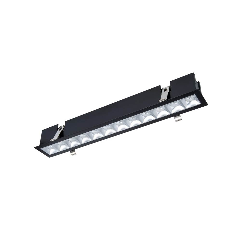 WAC Lighting Multi Stealth Multi Stealth Downlight Trim 12 Cell Flood Beam 3000k 90cri In Black/black