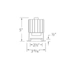 WAC Lighting Volta 2'' Round Shallow Regressed Downlight Trim