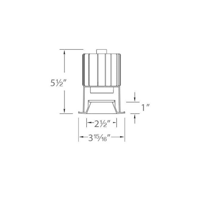 WAC Lighting Volta 2'' Square Downlight Trim