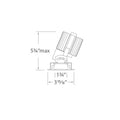 WAC Lighting Volta 2'' Square Pinhole Trim