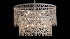 Capital Lighting Phoebe 27w X 30.5h 7-light Lasercut Two-tier Metal Pendant In Matte White Modern Motif