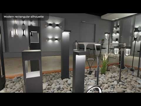 Kuzco Evans 24-in Black Led Exterior Bollard