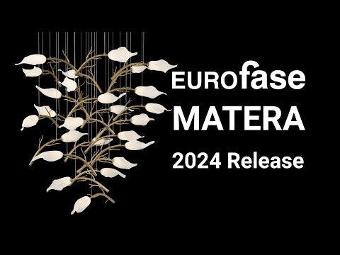 Eurofase Matera, Chandelier, 15-light, 34'', Antique Gold, White Glass