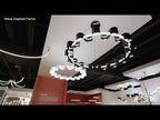 Kuzco Nami 32-in Antique White Led Chandelier