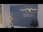 Kuzco Cursive 54-in Black Led Linear Pendant