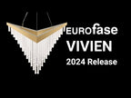 Eurofase Vivien, Chandelier, 32'', Matte Black, Crystalic Acrylic