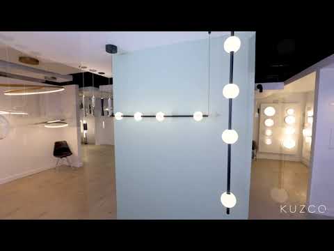 Kuzco Misaki 60-in Black Led Pendant