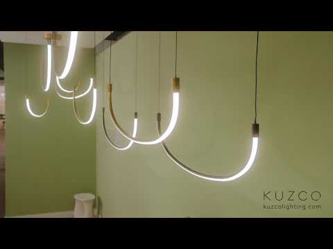 Kuzco Talis 70-in Brushed Gold Led Multi Pendant