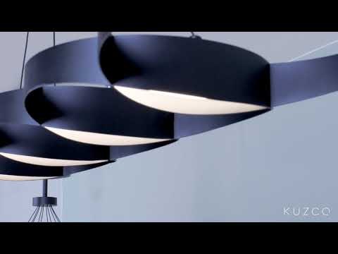 Kuzco Maestro 33-in Black Led Chandeliers
