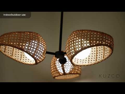 Kuzco Lanai 10-in Black/opal Glass Led Table Lamp