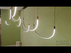 Kuzco Talis 48-in Black Led Linear Pendant
