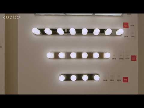 Kuzco Rezz 25-in Black Led Vanity