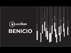 Eurofase Benicio, Chandelier, 18-light, 42'', Matte Black, Clear Glass
