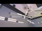 Kuzco Akari 37-in Black Led Linear Pendant