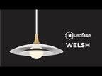 Eurofase Welsh, Pendant, 30'', Matte White, White Glass