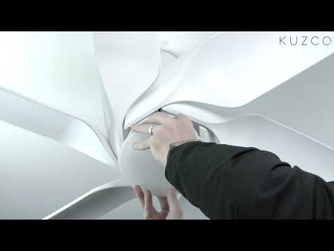 Kuzco Coronado 60-in Matte Black Led Ceiling Fan