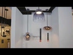 Kuzco Trinity 12-in Black/chrome Led Pendant