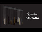 Eurofase Santana, Chandelier , 30-light, 72'', Antique Brass