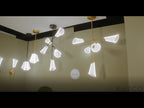Kuzco Mulberry 22-in Brushed Gold/light Guide Led Pendant