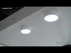 Kuzco Savile 6-in Black Led Flush Mount