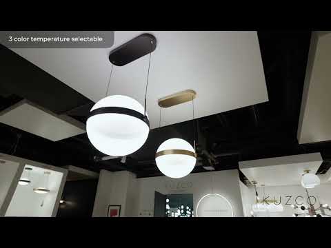 Kuzco Pisces 12-in Brushed Gold/light Guide Led Pendant