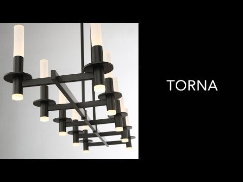 Eurofase Torna, Vanity, 3lt, 24'', Matte Black, White Acrylic