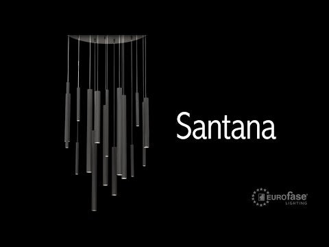 Eurofase Santana, Chandelier , 18-light, 42'', Satin Nickel