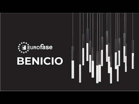 Eurofase Benicio, Chandelier, 18-light, 42'', Gold-black Mix, Clear Glass