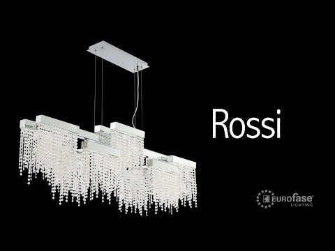 Eurofase Rossi, Chandelier , 10-light, 51'', Chrome