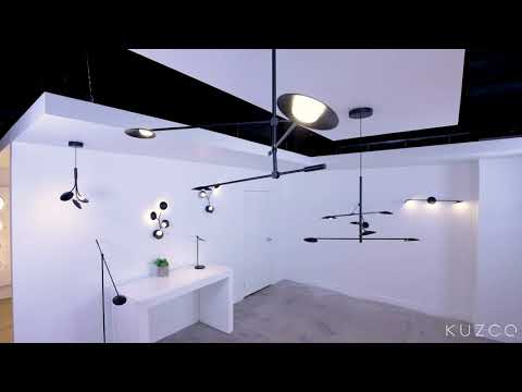 Kuzco Rotaire 33-in Black Led Vanity