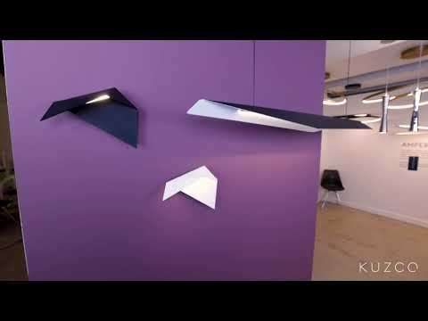 Kuzco Taro 10-in Black Led Wall Sconce