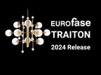 Eurofase Traiton, Chandelier, 9-light, 48'', Gold, Clear Glass