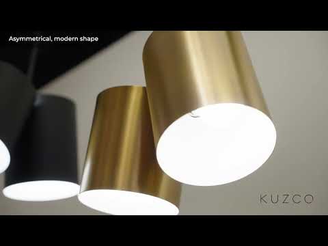 Kuzco Keiko 14-in Brushed Gold 2 Lights Semi-flush