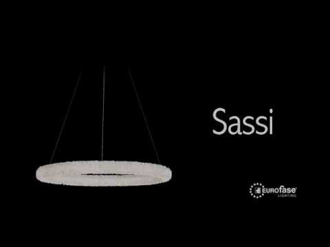Eurofase Sassi, Chandelier , 27'', Chrome