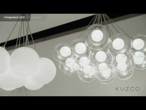 Kuzco Bolla 28-in Brushed Gold Led Chandelier