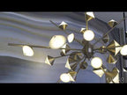 Kuzco Geode 25-in Brushed Gold Led Chandeliers