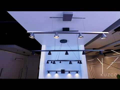 Kuzco Dune 47-in Black Led Linear Pendant