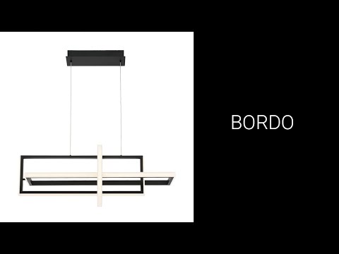 Eurofase Bordo, Outdoor, 36'', Matte Black, White Acrylic